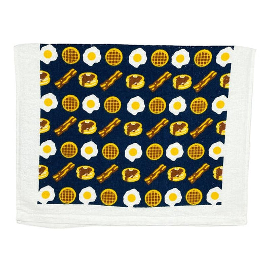 Bacon And Eggs Funny Yummy Breakfast Tea Towel Funny Dish Towels Soft Adsorbent Tea Towel