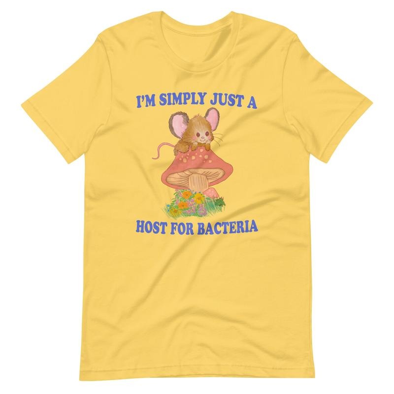 Bacteria Unisex T Shirt, Meme T Shirt, Weird Art Tee, Depression Meme, Silly Goose, Unisex T-Shirt, Short Sleeve Tee Shirt, Gifts For Her, Gifts For Birthday Classic Menswear