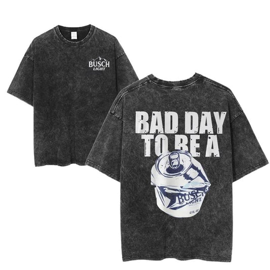 Bad Day To Be A Busch Light Graphic Tee, Funny Beer Can Shirt, Party Drinking Tee, Country Tailgate Style, Unisex Menswear Womenswear Top