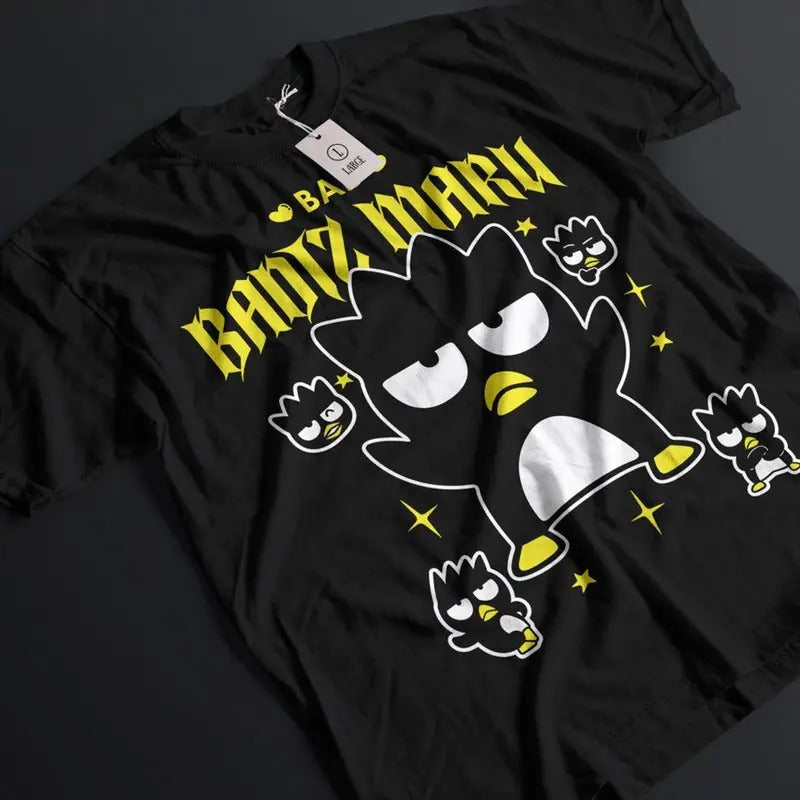 Badtzu Maru Unisex Tee, Anime Shirt, Cute Anime Shirt, Manga Lover Shirt, Anime Graphic Tee Classic Cotton