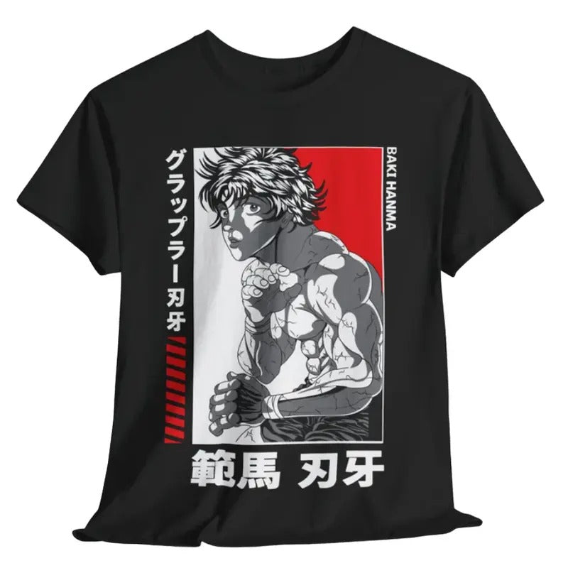 Baki T-Shirt, Anime T-Shirt, Graphic Anime Tee, Yujiro Hanma T-shirt, Hanma Baki T-Shirt