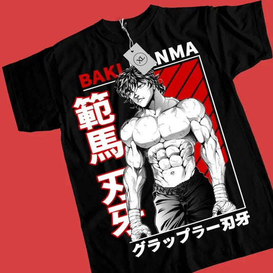 Baki the Grappler Hanma Yujiro T-Shirt S-4XL New,Top,Best view Unisex Black Gift Shirt