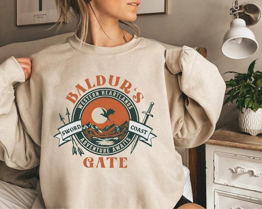 Baldurs Gate 3 Shirt, Astarion D&D Sweatshirt, Video Game Shirt, Gift For Gamers, Astarion Shirt, Astarion Baldurs, Vintage Gamer, BG3 Merch, Astarion Baldurs Gate 3 Shirt, Astarion Rogue, Video Game