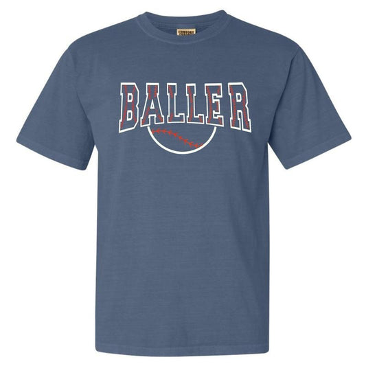 Baller Puff Print Comfort Colors T-Shirt