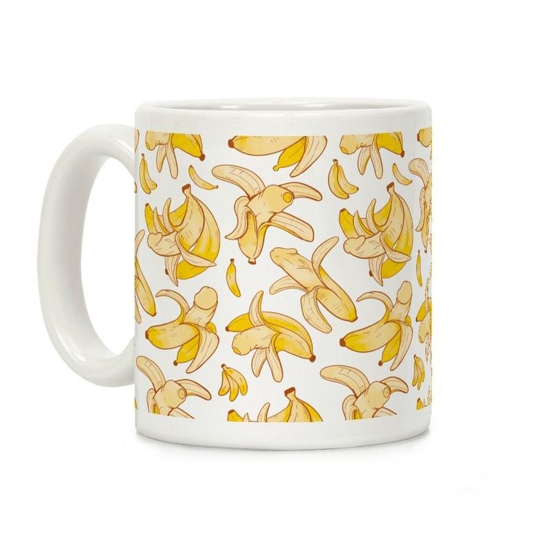 Banana penis pattern Coffee Mug, funny Coffee Mug Ceramic Classic