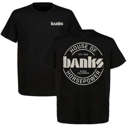 Banks House Of Horsepower T-shirt Since 1958 Vintage Graphic Racing Shirt, Menswear Car Parts Short Sleeve