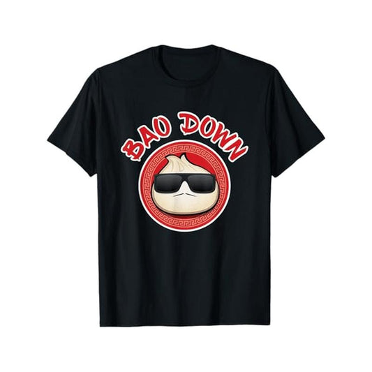 Bao Down Funny Graphic T-Shirt, 100% Cotton Crew Neck Casual Tee, Short Sleeve Printed Top for Men, All-Season Comfort Made in USA