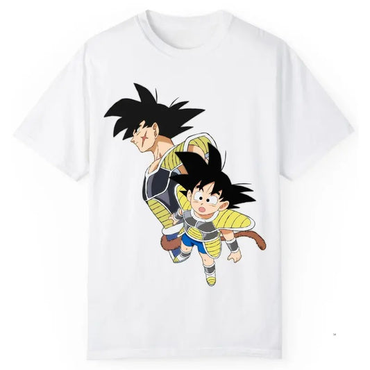 Bardock And Goku Graphic T-Shirt, Dragon Ball Family Anime Vintage Tee, Goku Shirt, Bardock Shirt, Anime Shirt, Unisex T-Shirt, Dragon Ball Merch, Gift For Anime Fans