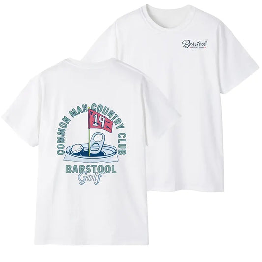 Barst00l Golf Common Man Country Club T-Shirt, Fun 19th Hole Design, Golf T-Shirt, Ideal for Casual Golf Lovers, Graphic T-shirt, Knitwear
