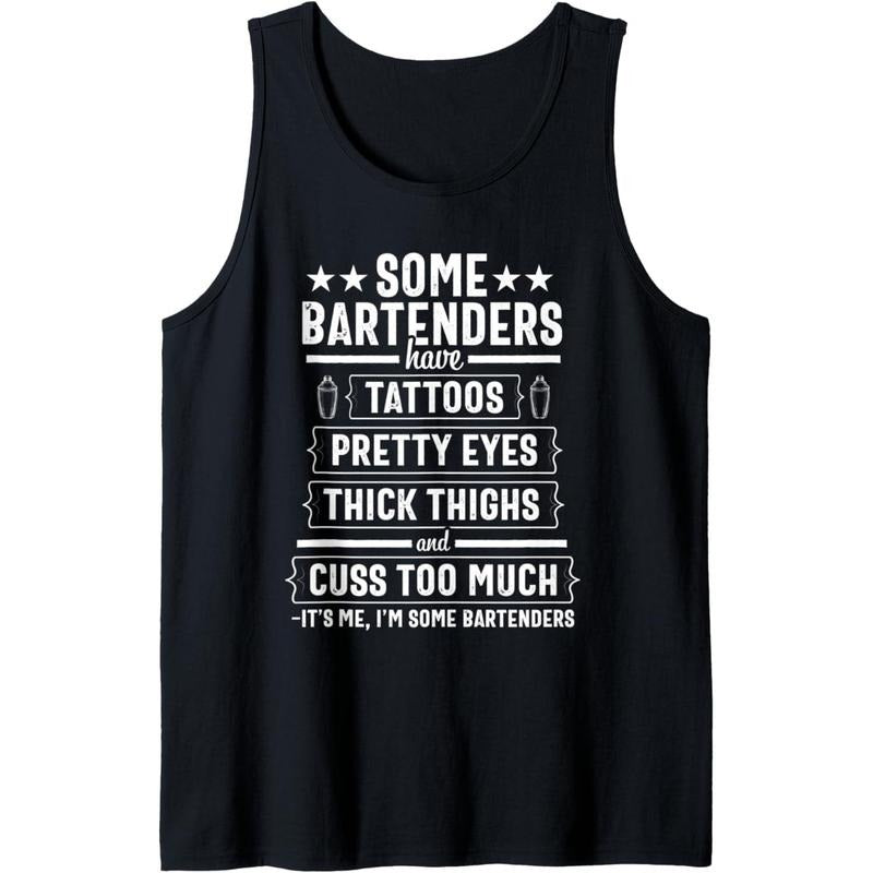 Bartender Gift Women Men Thighs Funny Bartending Mixologist Tank Top Made in USAstyle{n002}2