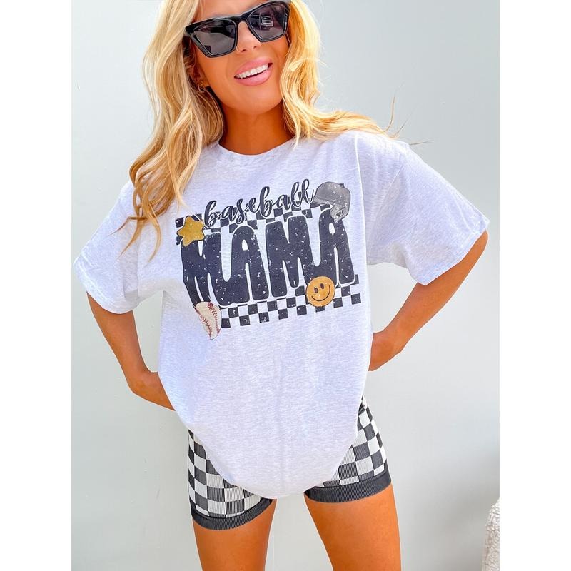 Baseball Mama Graphic Top