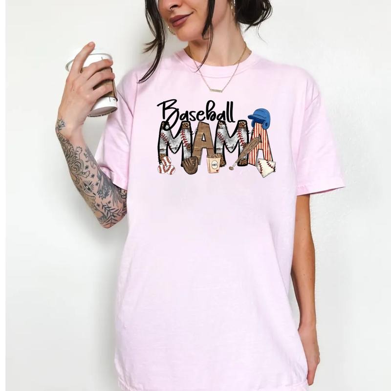 Baseball Mama Tee, Baseball Mom Shirt, Baseball Shirt For Women, Sports Mom Shirt, Mothers Day Gift, Unisex Crewneck Pullover Tee, Crewneck Top