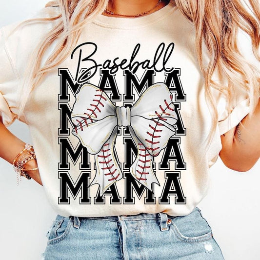 Baseball Mama tshirt, Coquette Bow sweatshirt, Baseball Bow hoodie, Baseball Mom tshirt, Retro Baseball Png, Game Day Sublimation, Sports png