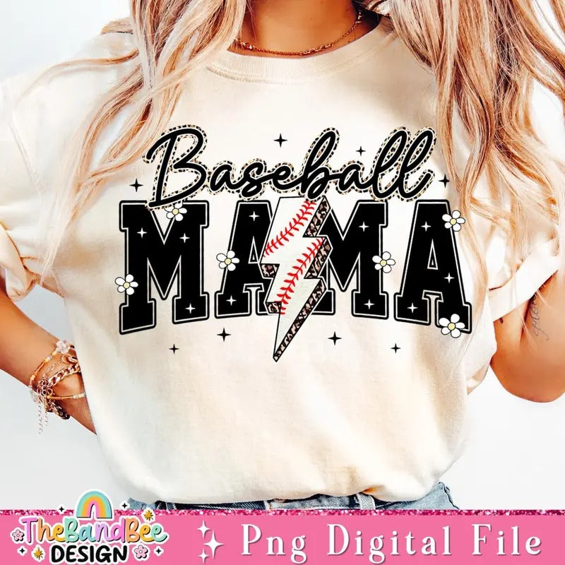 Baseball Varsity T-Shirt, Lightning Baseball T-Shirt , Baseball T-Shirt, Retro Baseball T-Shirt Shirt Design, Baseball Mama T-Shirt