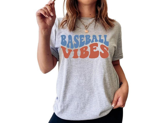 Baseball Vibes Shirt, Baseball Mama, Game Day Shirt, Baseball T-Shirt, Gifts For Baseball Fan, Gifts Ideas For Baseball Lovers, Short Sleeve Tee Shirt, Gift For Birthday Fit Top Fit Top