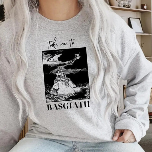 Basgiath Onyx Storm Fourth Wing Sweatshirt, Book Lover Crew,Book Outfit, Book Club Reading, Empryean Hoodie, Librarian, Cute Dragon Gift