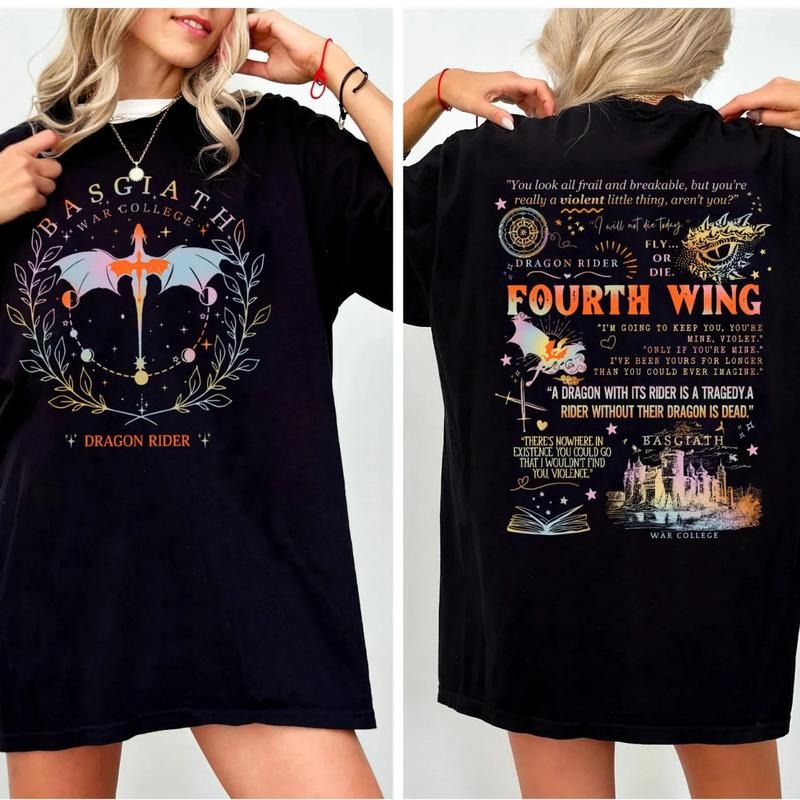 Basgiath War College Dragon Rider Shirt, Fourth Wing Series Sweater, Dragon Rider Tee, Xaden Riorson T-Shirt, Fourth Wing Sweatshirt, Rebecca Yarros Book Merch