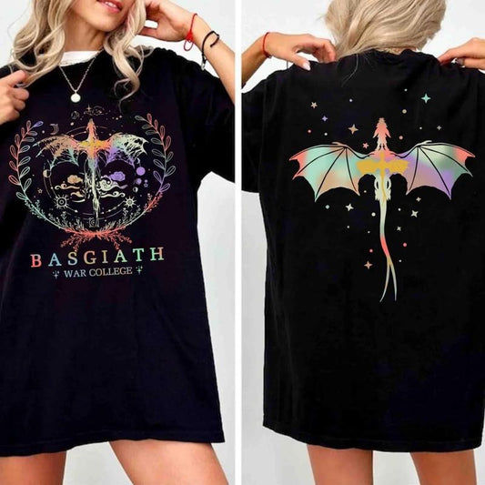 Basgiath War College Shirt, Fourth Wing Series Sweater, Dragon Rider Tee, Xaden Riorson T-Shirt, Fourth Wing Sweatshirt, Fantasy Book Dragon Tee Shirt, Rebecca Yarros Book Merch