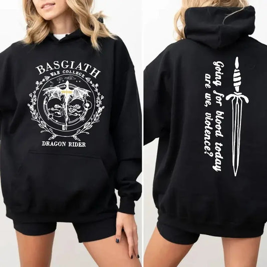 Basgiath War College, Xaden Riorson,Fourth Wing, Bookish Shirt, Dragon Rider, Fourth Wing Shirts, Violet Sorrengail, Unisex Sweater Pullover Tee