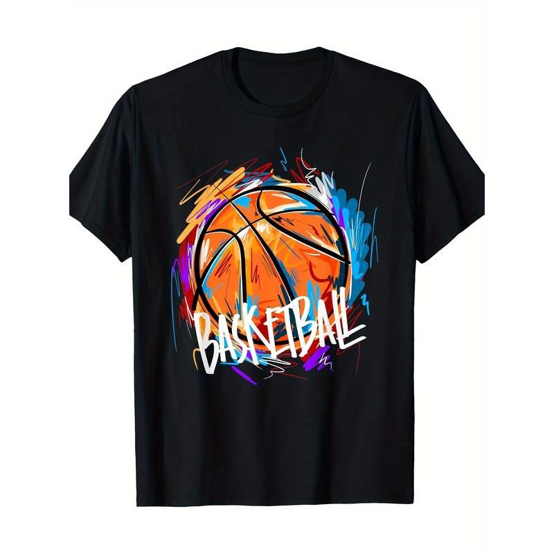 Basketball Players Basketball Shirt Graffiti Graphics 220g 100% Cottont Shirt made in usa made in usa