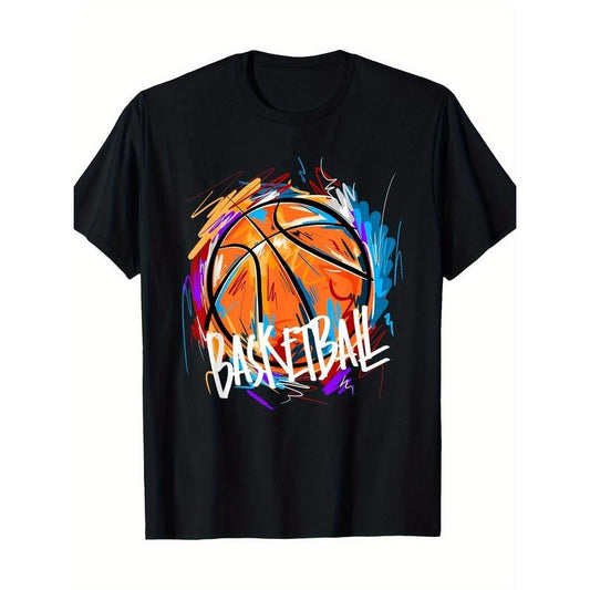 Basketball Players Basketball Shirt Graffiti Graphics 220g 100% Cottont Shirt made in usa made in usa