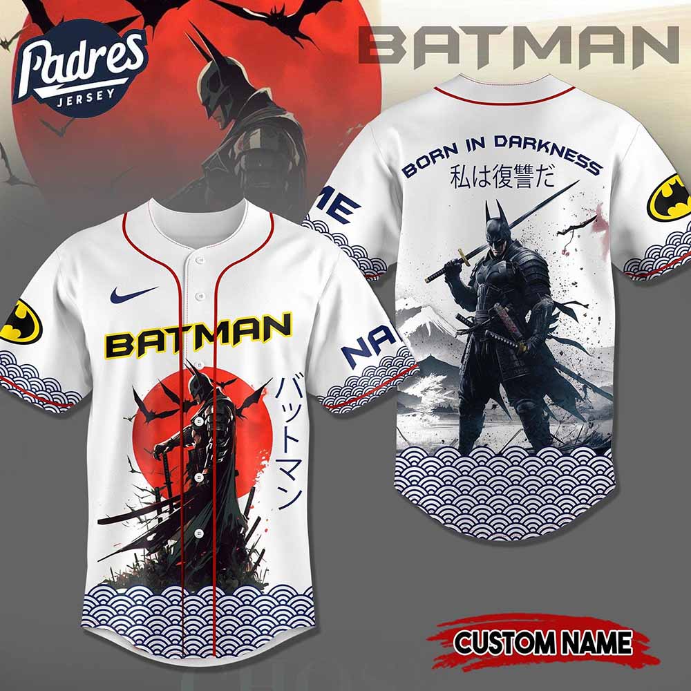 Batman Born In The Darkness Movie Baseball Jersey - Padres Jersey Oasis: Elevate Your Baseball Style Game