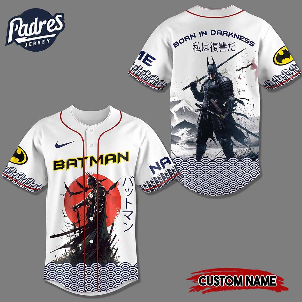 Batman Born In The Darkness Movie Baseball Jersey - Padres Jersey Oasis: Elevate Your Baseball Style Game