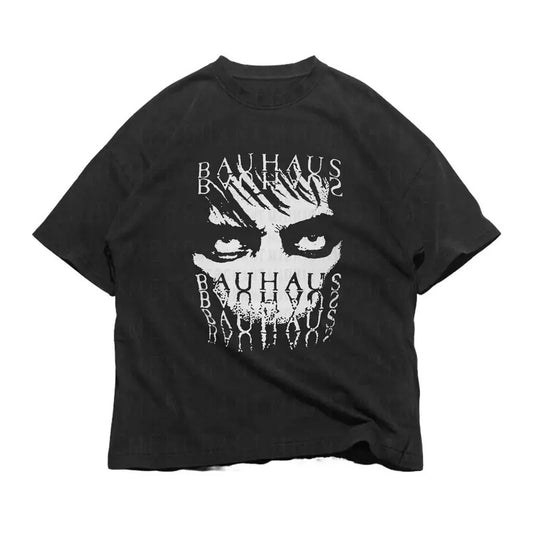 Bauhaus Shirt, Gothic Shirts, Goth Graphic Tee,  Goth Gifts, Band shirts, Fashion Cotton, Full Colors, Full Sizes, For Men, For Women Casual Collar