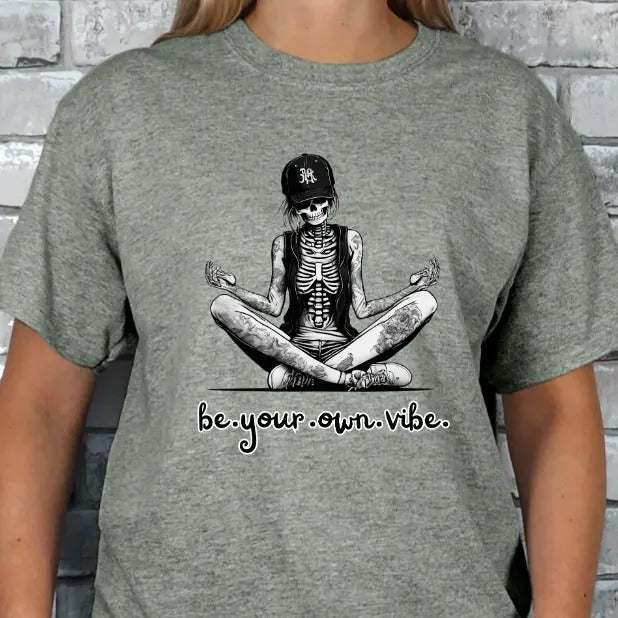 Be Your Own Vibe T-shirt - Casual Cotton Tee with Graphic Design, Comfortable Fit, Available in Multiple Colors