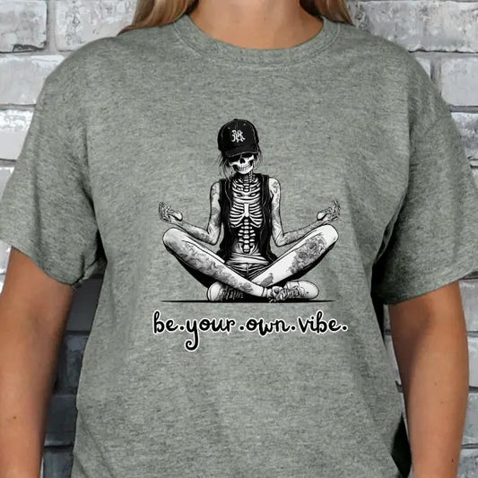 Be Your Own Vibe T-shirt - Casual Cotton Tee with Graphic Design, Comfortable Fit, Available in Multiple Colors