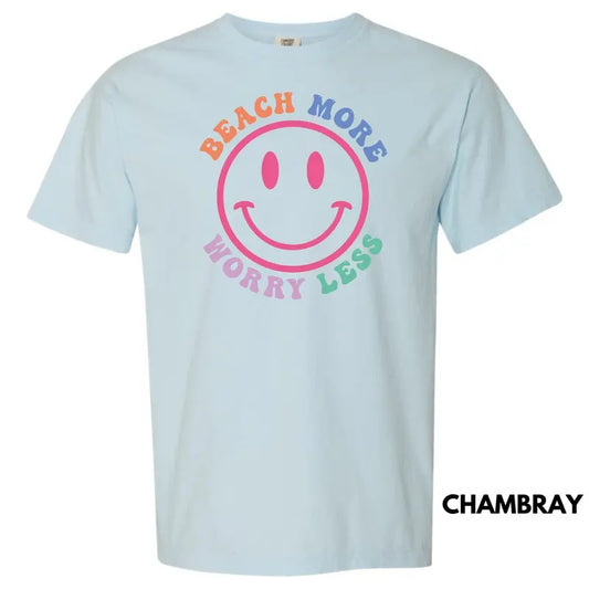 Beach More Worry Less Comfort Colors T-Shirt 'NLB'