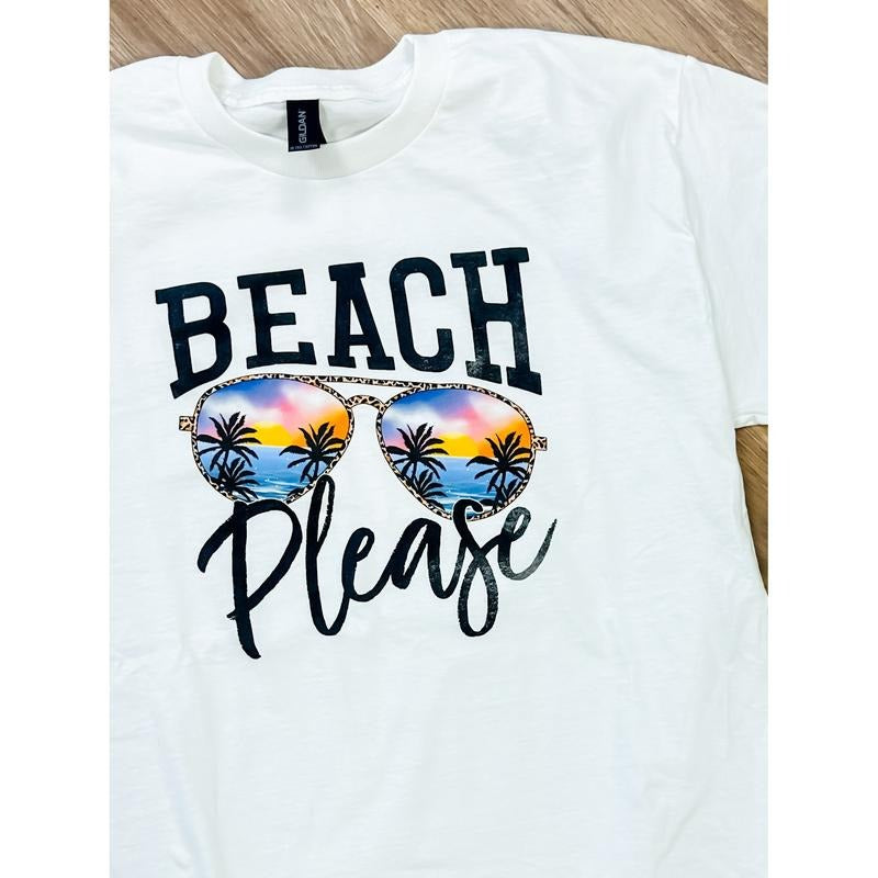 Beach Please Graphic Top
