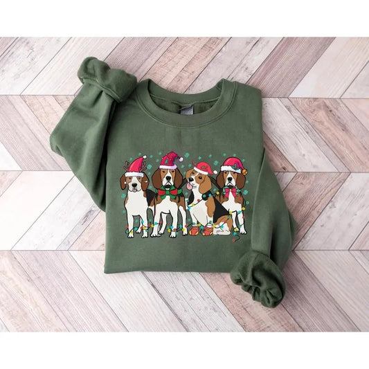 Beagle Christmas Sweater, Christmas Shirt, Beagle Lover Shirt, Dog Christmas Shirt, Holiday Sweater, Beagle Mom Shirt, Dog Mom Shirt