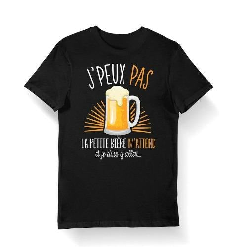 Beer | I can't have the little beer waiting for me and I have to go | Bio Women's Men's T-shirt Child and Body Baby Humor For Beer Lover made in usa