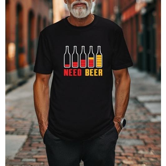 Beer Shirt, Beer Tee, Funny Beer T-Shirt - Need Beer Design for Beer Lovers, Perfect Drinking Shirt Gift, Beer Apparel for Parties and made in usa