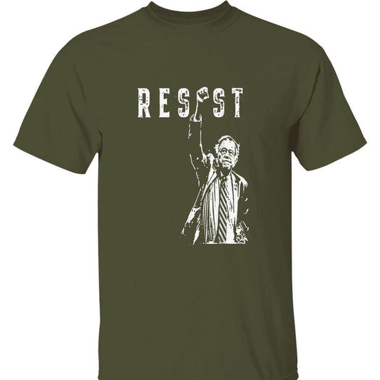 Bernie Sanders Resist T-Shirt - Political Protest Graphic Tee for Activism, Social Justice, and Resistance Movements Against Oppressive Policies