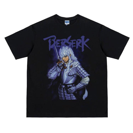 Berserk "The Great Ambitionist" Vintage Oversized Tee Anime T-shirt 100% Cotton Original Design Men's Top Streetwear Casual Loose Tshirt