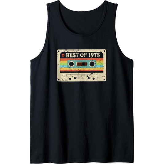 Best 1975 Vintage 50 Year Old Bday Men Women 50th Birthday Tank Top MADE IN USA