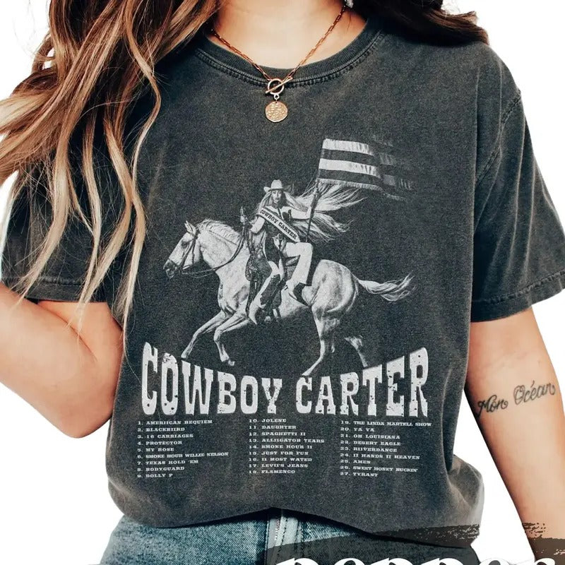 Beyonce Cowboy Carter Shirt, Levii's Jeans Shirt, Beyhive Exclusive Merch, Cowboy Carter tee, Beyonce Shirt, Gift for her Womenswear Tops Underwear Lady Comfort Casual