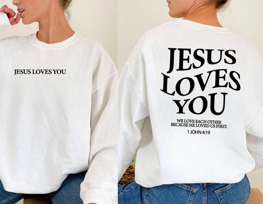 Bible Study Sweatshirt, Christian Sweatshirt, Jesus Hoodie, Christian Hoodie, Jesus Loves You Sweatshirt, Christian Gift, Christian Merch  T-shirt, sweater and Hoodie