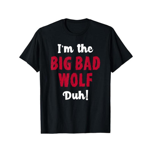 Big Bad Wolf Costume Shirt Halloween - Duh! Funny men's T-Shirt made in usa