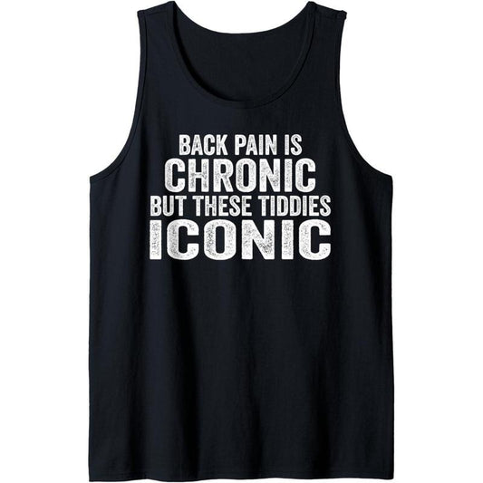 Big Boob Humor Iconic Funny Inappropriate Embarrassing Tank Top Made in USA