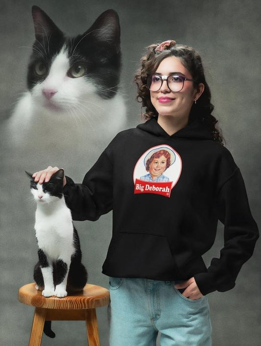 Big Deborah Unisex Pullover Hoodie Cotton Fabric