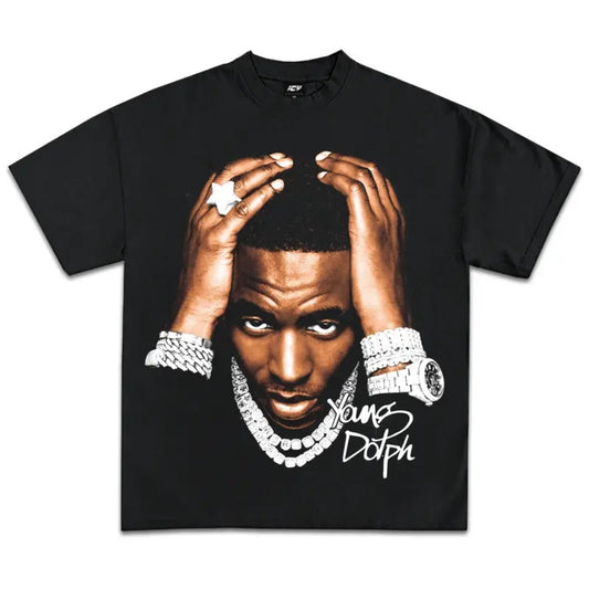 Big Face Y Dolphh Jumbo Graphic T-Shirt