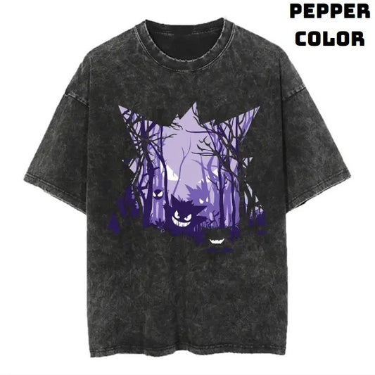 Big Gengar Vintage Tee, Gengar Shirt, Pokemon Shirt, Anime Manga Shirt, Halloween Shirt, Vintage Graphic Tee, Unisex T-Shirt, Gift For Fan Pokemon, Crewneck Short Sleeve Shirt Top Menswear Streetwear