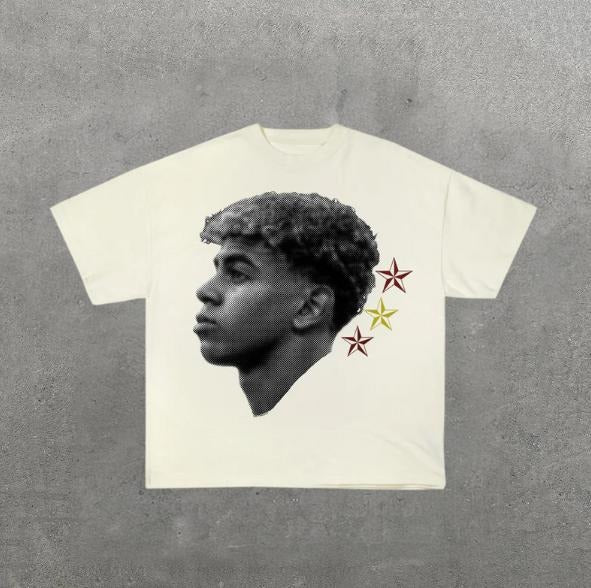 Big Head The Lamine T-Shirt, Lamine Vintage Tee, Unisex Soccer Shirt, Sweatshirt, Graphic Tees, Menswear Womenswear Streetwear