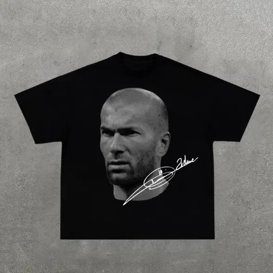 Big Head The Zidane T-Shirt, Zidane Vintage Tee, Unisex Soccer Shirt, Sweatshirt, Graphic Tees, Menswear Womenswear Streetwear