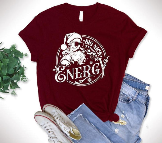 Big Nick Energy Shirt, Funny Christmas Shirt, Funny Holiday Shirt, Funny Santa Shirt, Christmas Shirt, Very Merry Christmas Party  T-shirt, sweater and Hoodie