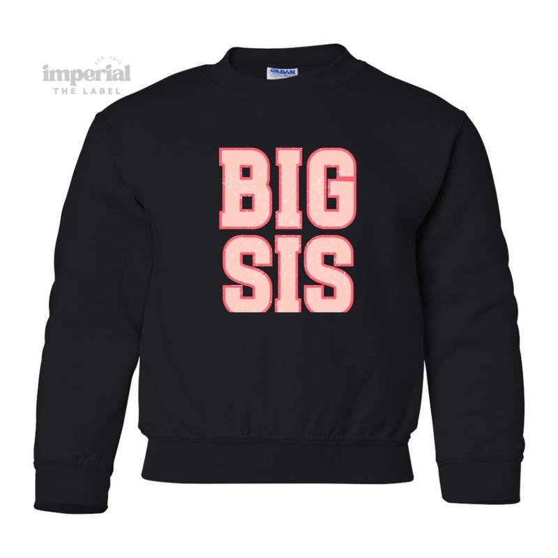 Big Sis Youth Sweatshirt, Comfort Colors Big Sis Tee, Cute Big Sis Shirt, Sibling Crewneck, Relatable Kids Apparel, Cozy Youth Pullover