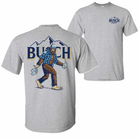 Bigfoot Bush Light T-Shirt Hoodie, 2 Sided Graphic Printed Unisex Classic Comfort Cotton T-Shirts in all Sizes all Colors for Men for Women